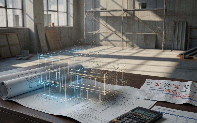 Por que seu projeto de arquitetura não sai do papel? A verdade que ninguém conta sobre reformas e obras